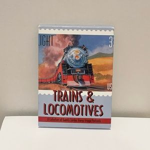 Collectible USPS Trains & Locomotives Postcards - 20 images of US Stamps